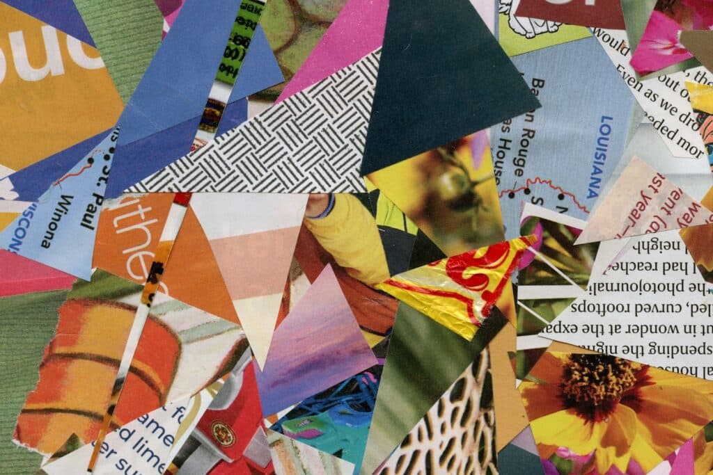 tendance graphique 2026 collage fait main